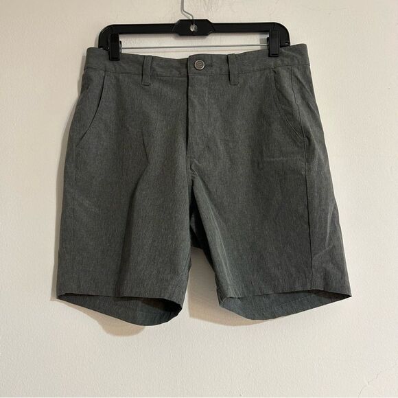 FreeFly Hybrid Short II Heathered Graphite 7" Size 32 Casual Performance - Picture 2 of 10